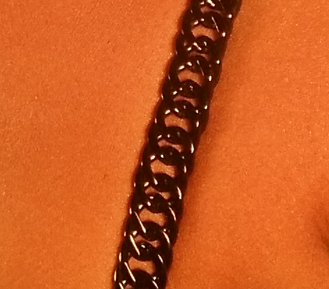 Black Cuban Link Jewel Straps