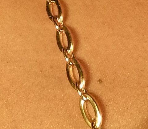 Gold Oval Jewel Straps