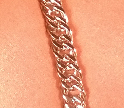 Silver Cuban Link Jewel Straps
