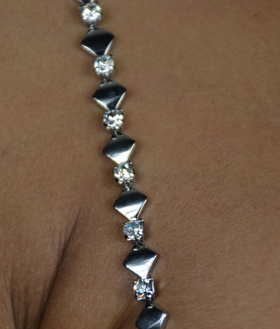 Silver Diamond Jewel Straps